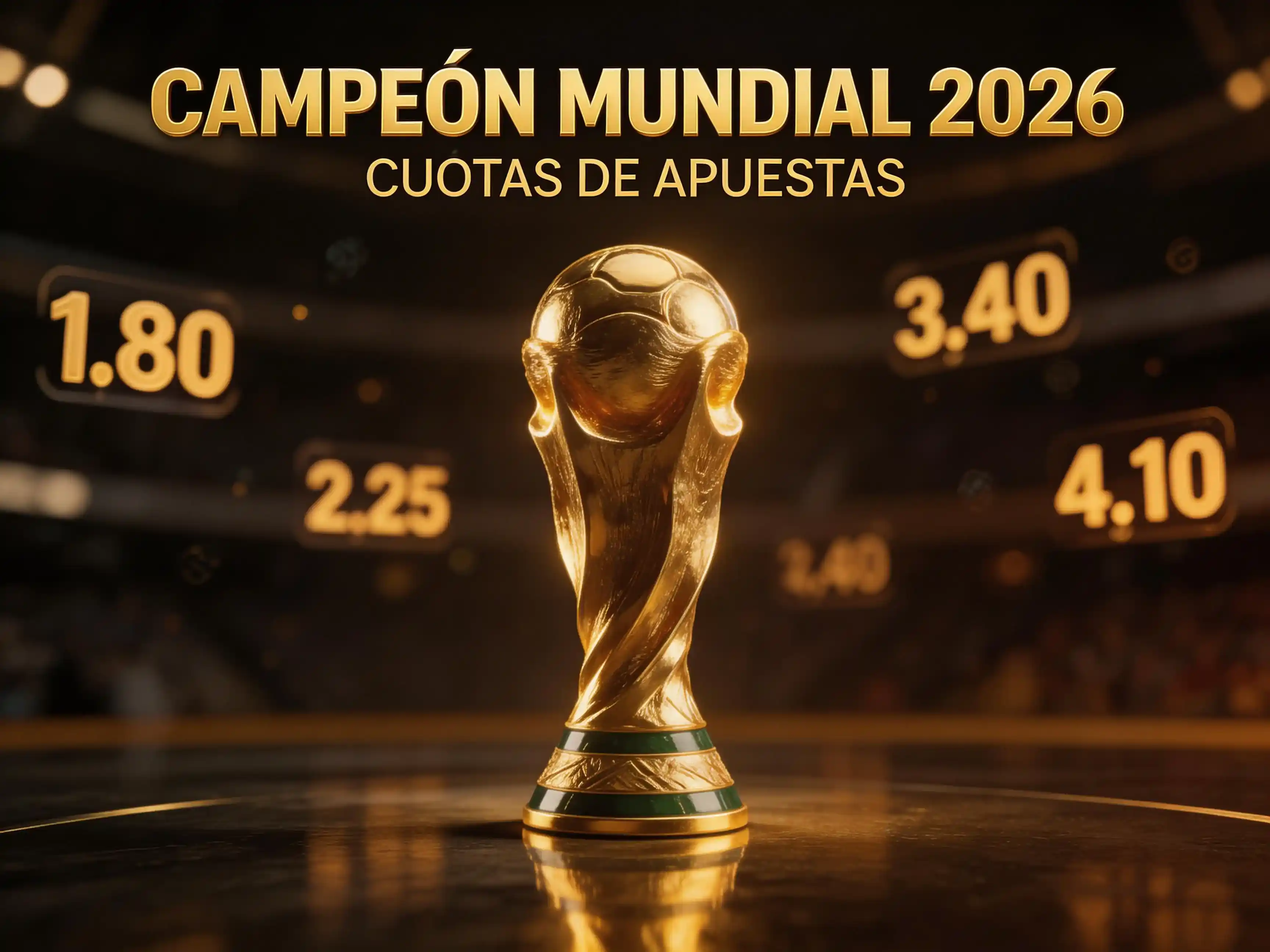 Cuotas y análisis de los favoritos para ganar el Mundial 2026 con comparativa de probabilidades